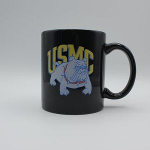 M Ware USMC Black Coffee Tea Mug 12 fl oz